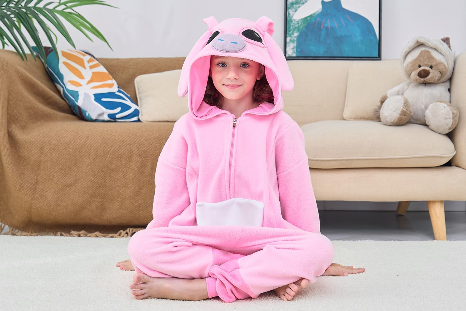 Kids Animal Onesie,One Piece Halloween Cosplay Costume Sleepwear - Image 5