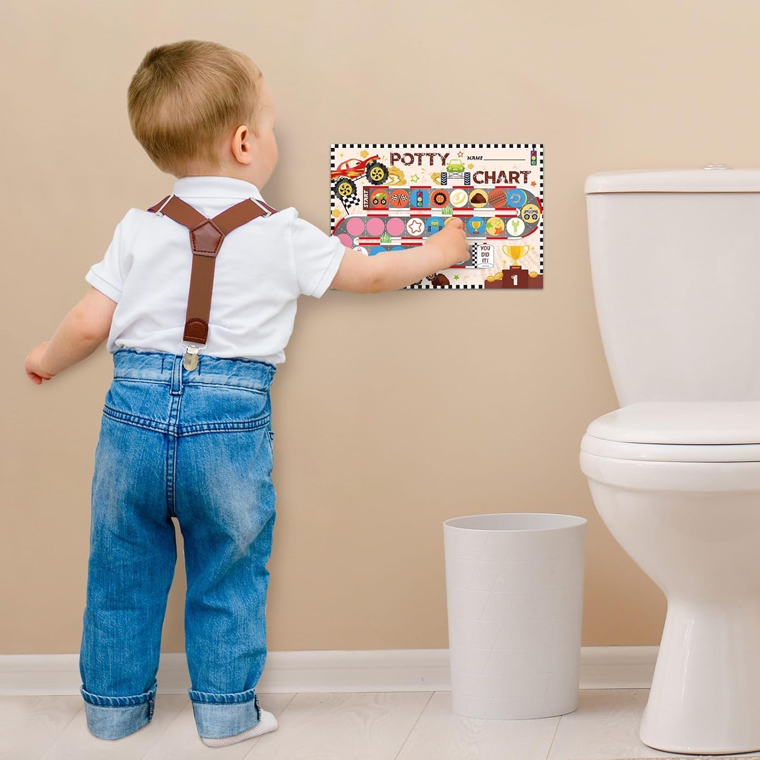 Tabla De Entrenamiento Para Ir Al Baño Para Niñas Pequeñas, Diseño De Unicornio