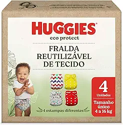 Huggies Fralda Reutilizável Eco Protect Tam. Único - 4 un