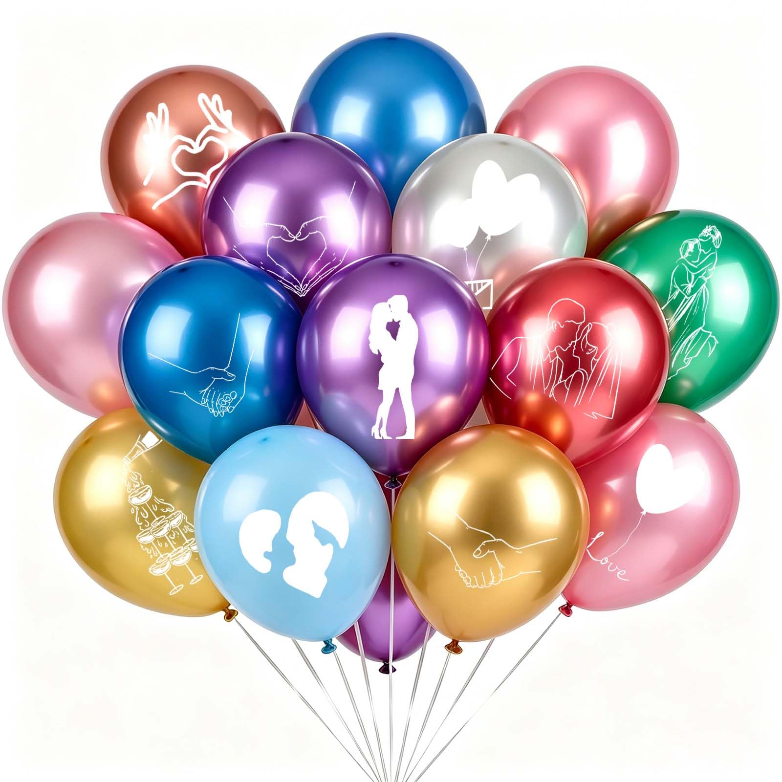 Personalised Balloons | Custom with Logo and Text | Balloons with Personalised Designs | Ideal for Birthday Parties, Weddings and Graduations (Style 8) — image 1