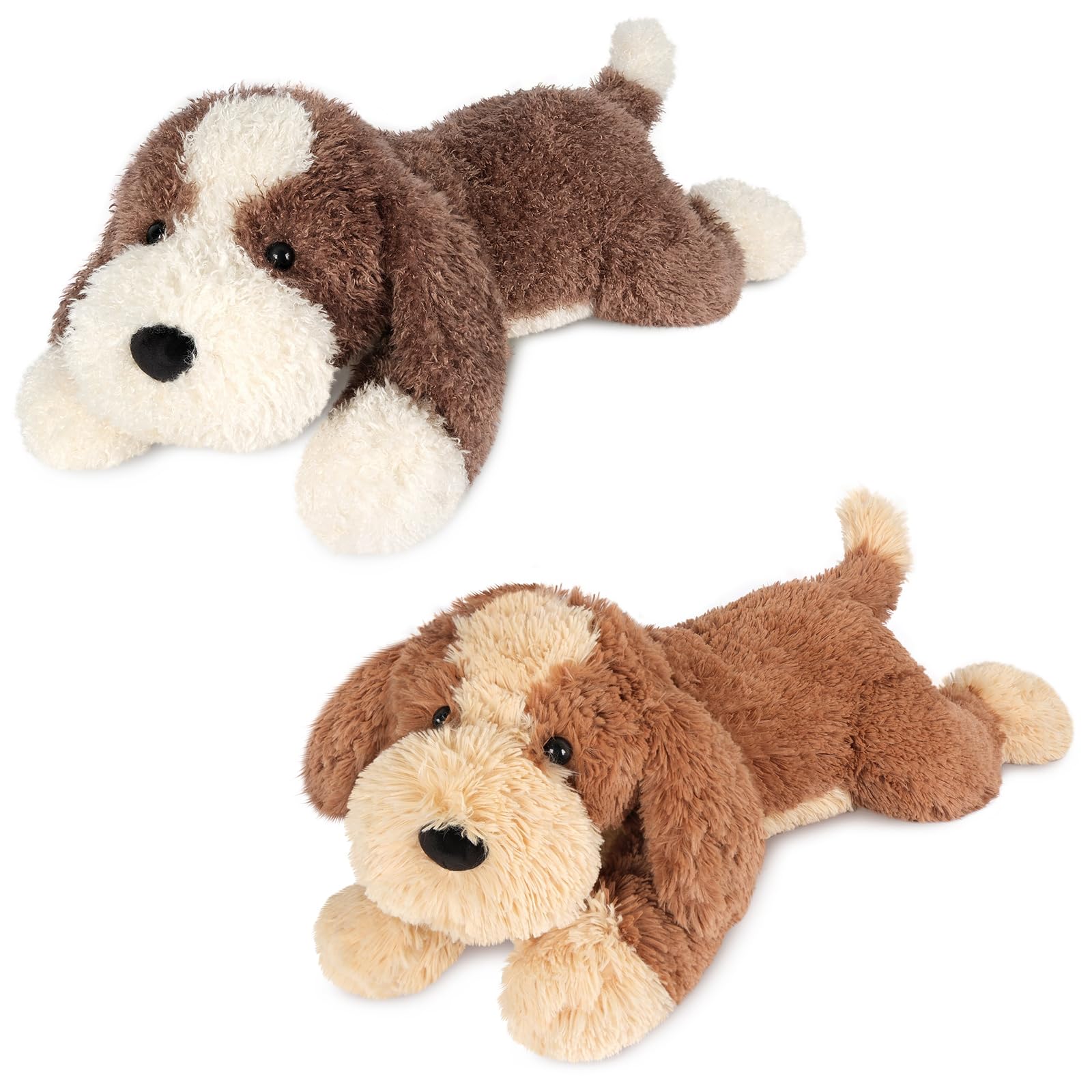 Giant Brown Dog Stuffed Animal 30 Jumbo Soft Giant Stuffed Animal Big Dog Plush Toys for Stress Relief