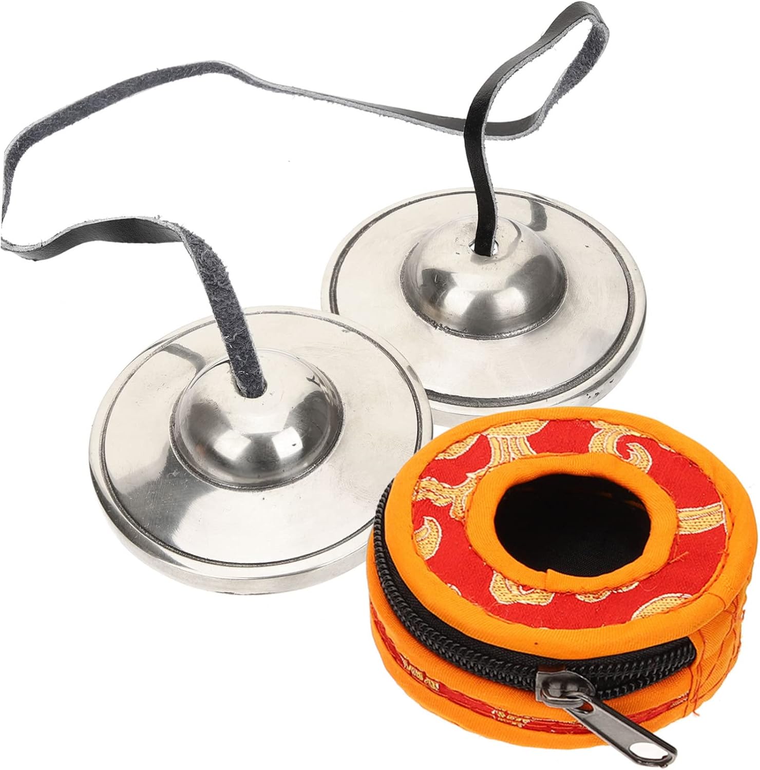 BESTonZON Handmade Tibetan Tingsha Cymbal Bell Meditation Chime Yoga Buddhist Instrument Portable Percussion