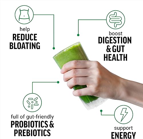Miniatura 26 de Force Factor Smarter Greens Daily Wellness Powder, Greens Superfood Powder para apoyar la salud intestinal, la hinchazón y la digestión, con más