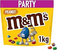 M&M'S Peanut Großpackung Schokolade, Ramadan Geschenke, Schokolinsen mit Erdnusskern, 1 Packung (1 x 1kg)