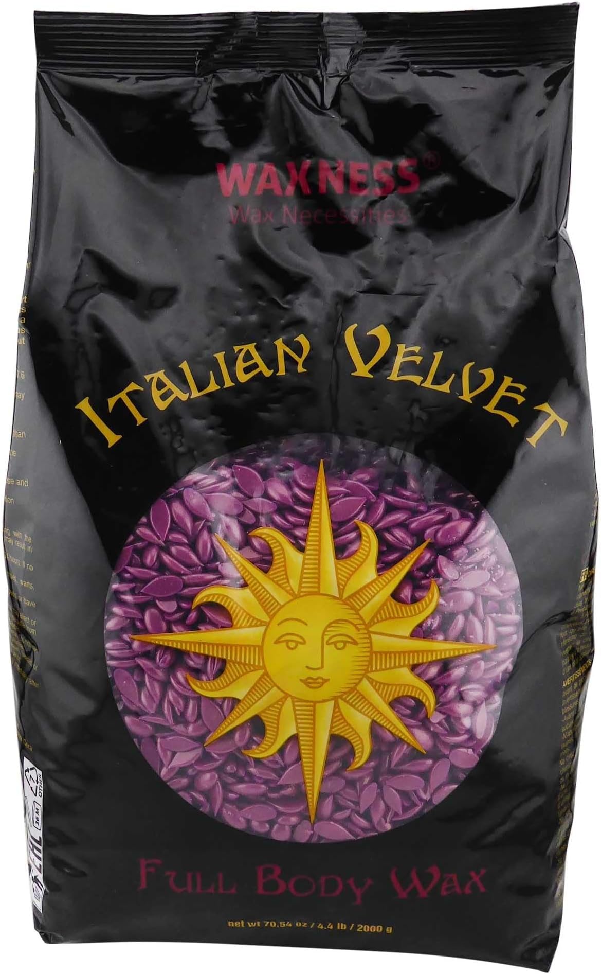 Waxness イタリアンベルベットロジンフリーフルボディハードワックスビーズ 4.5ポンド/2kg