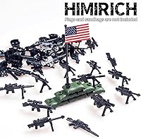 Vista 41 de Paquete de armas, juego de juguetes militares, modelo de bloques de construcción para figuras de soldado, equipo del ejército, piezas y accesorios