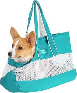 FUNAT Pet Cat Carrying Bag, Small Dog Carrying Portable Dog Cat Soft-Sided Carrier Travel Pet Carrier Tote Bag, Pet Carrier Tote, Portable Pet Outing Breathable Carrier Bag