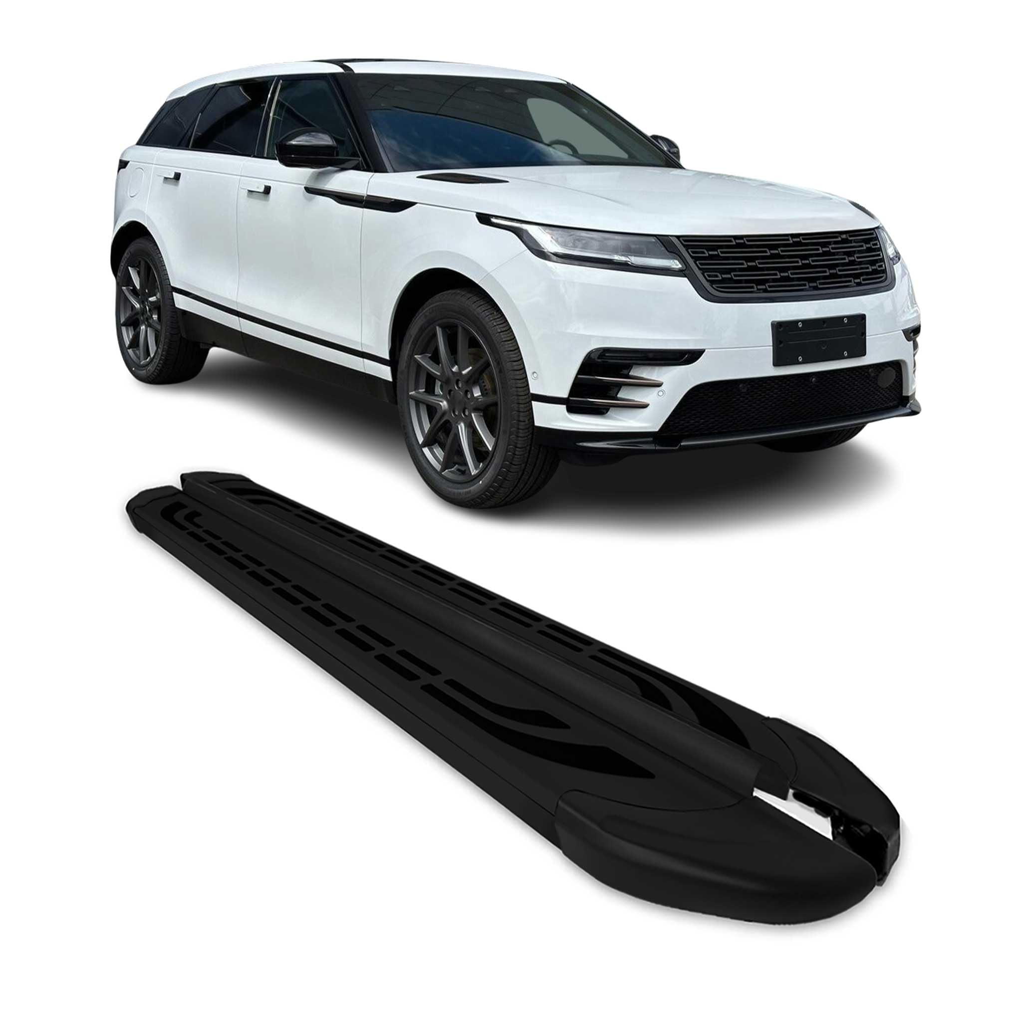 OMAC Pedane Laterali Sottoporta compatibile con Range Rover Velar 2017-2026 Nero 2 Pz