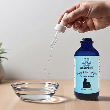 AquaPaws Daily Pet Hydration Electrolytes, 2 Fl Oz for Dogs and Cats