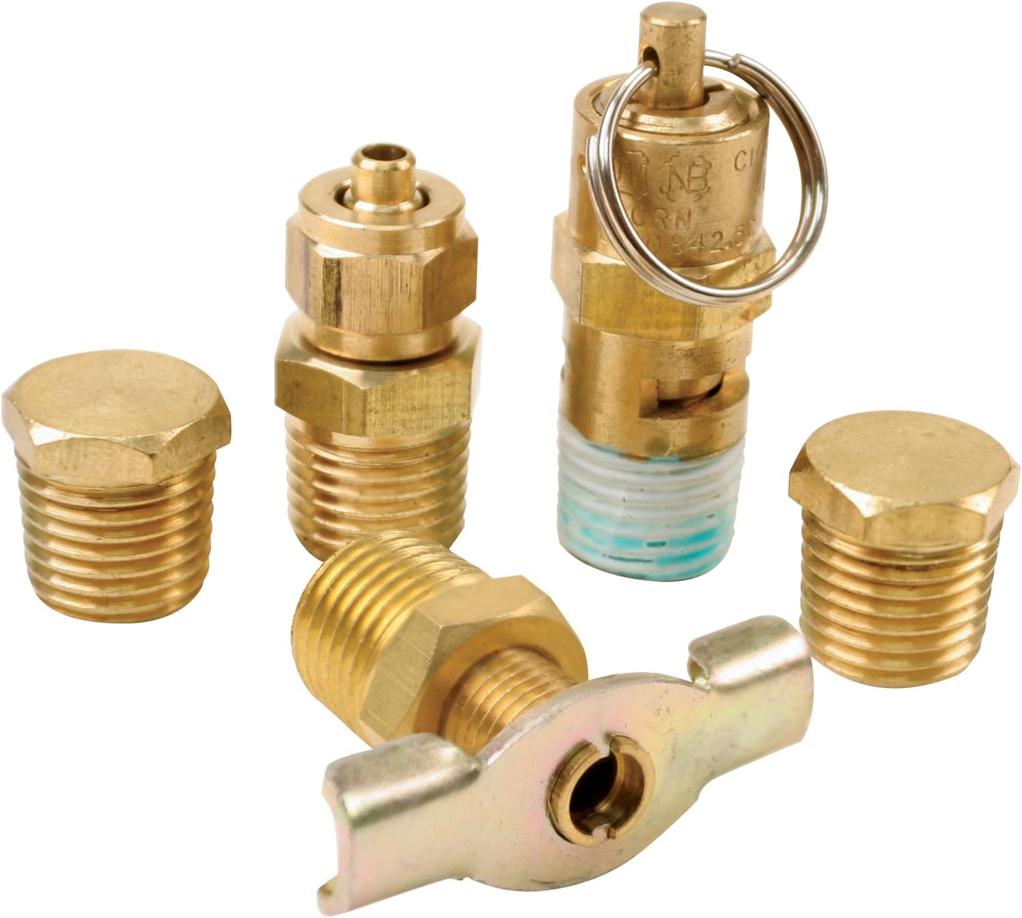 Viair 90005 Tank Port Fittings Kit , Gold