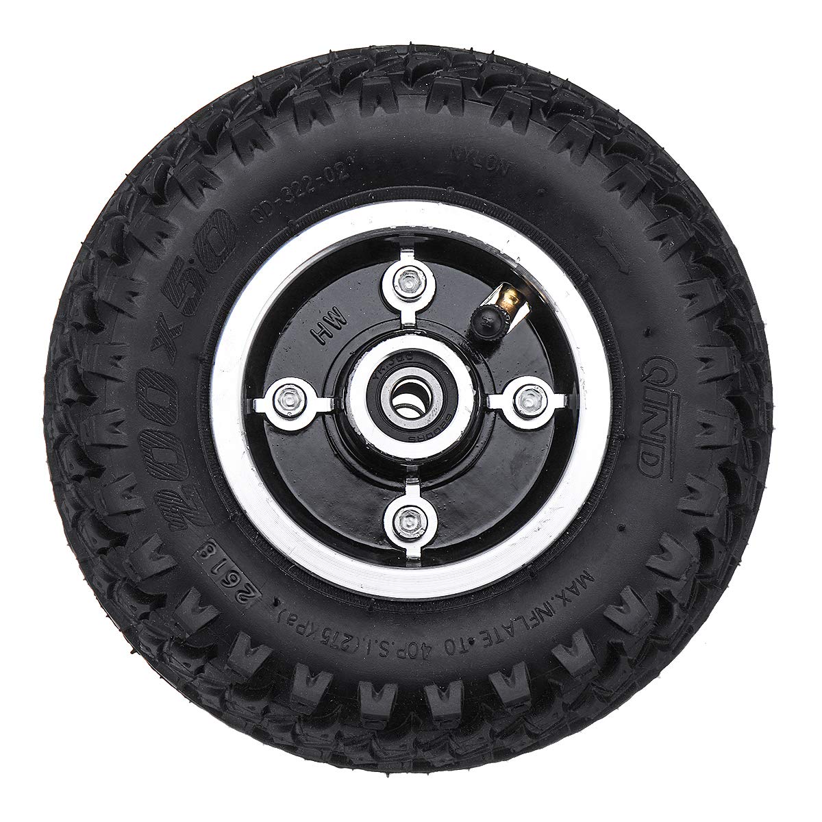 YONGYAO Roue Gonflable de Vitesse Hors Route de Longboard de 200 * 50mm pour la Planche à roulettes électrique