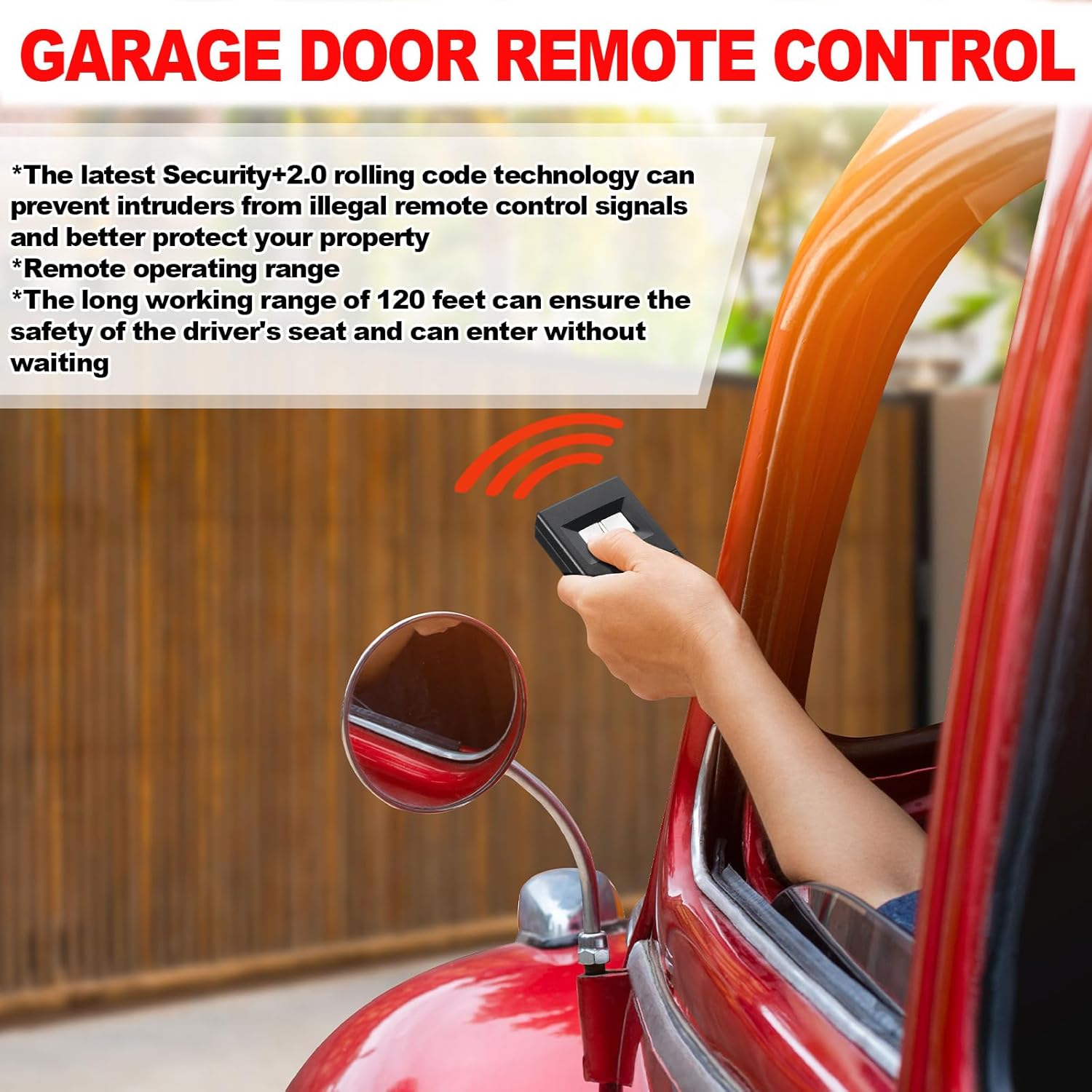 Kingdder 2 Pcs 8 Dip Switch Garage Door Remote Two Button Garage Remote Compatible with Linear Delta 3 (DT DTA DTD DTC DNT00002A) Opener 310mhz, Control 2 Different Doors Simultaneously