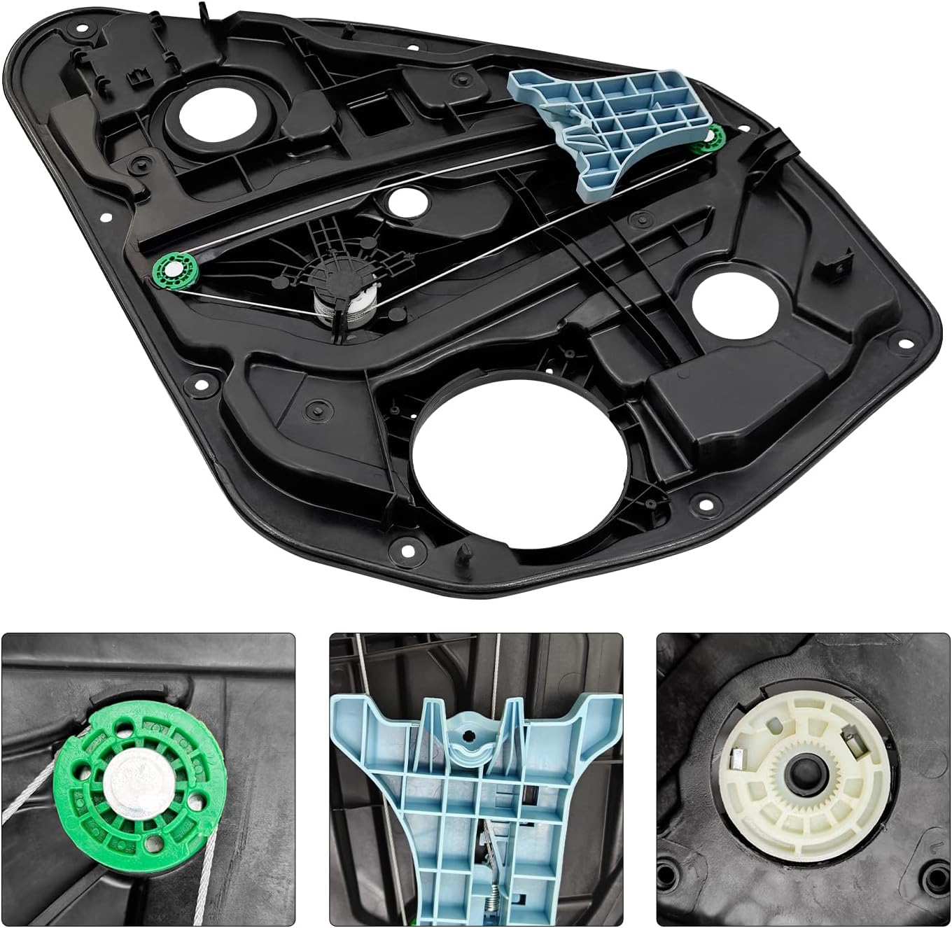 83471-C1000 Rear Left Power Window Regulator Fit for Hyundai Sonata 1.6L 2.0L 2.4L 2014 2015 2016 2017 2018 2019, 83471-C2000