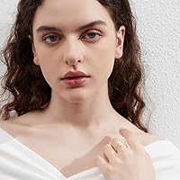 Vista 5 de Anillos abiertos minimalistas ajustables de joyería con cristal y perla para mujer, madre, regalo