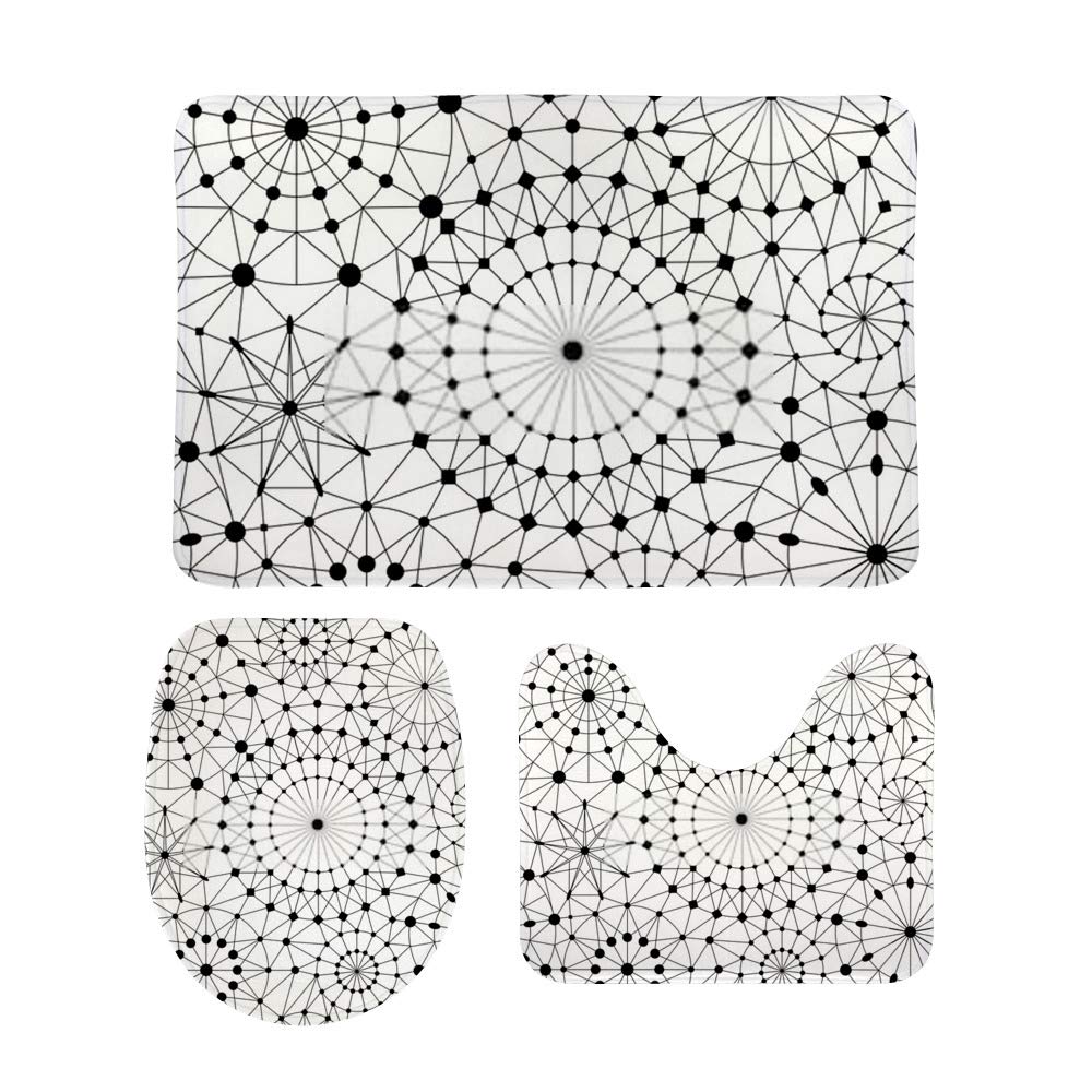 Ciel étoilé tapis de bain polaire corail pour douceur douche