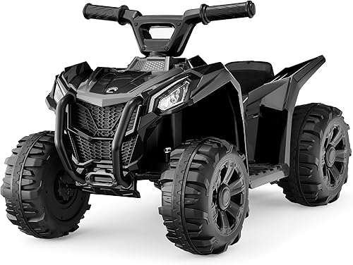 Best Choice Products Juguete de paseo para niños de 6 V, 4 ruedas Quad ATV Play Car con velocidad máxima de 1.8 MPH, neumáticos pisados, asas de