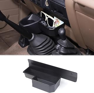 Gear Shift Front Storage Box Compatible with Toyota Land Cruiser 70 LC71 LC76 LC79 2009-2026,Aluminum Alloy Center Console Storage Tray Organizer Car Interior Accessories
