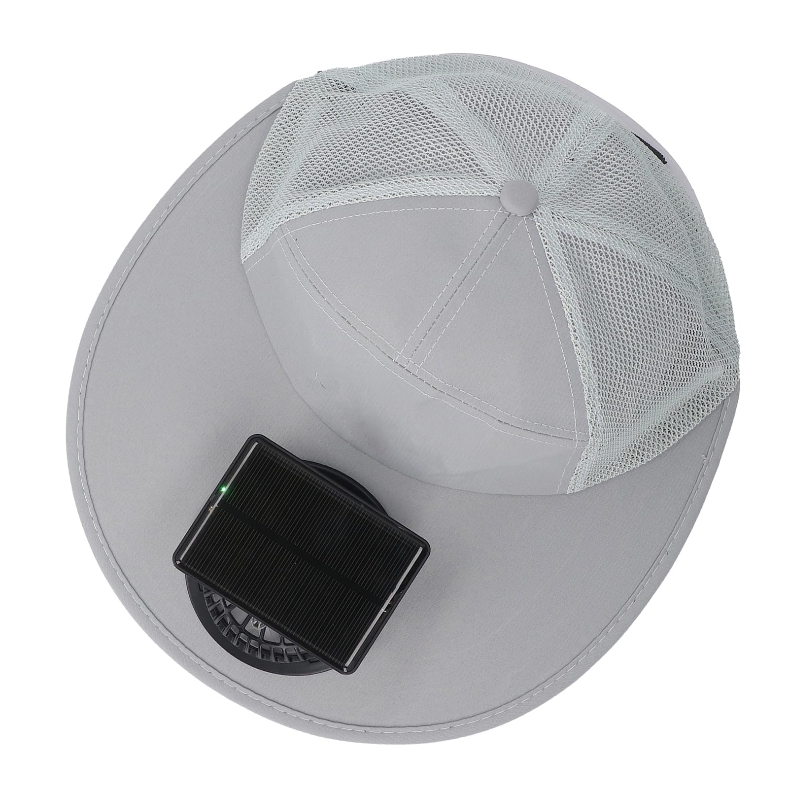CAPPELLO VENTOLA SOLARE VENTOLA RAFFREDDANTE CAPPELLO DA SOLE ESTIVO PER LAVORO ALL'APERTO PESCA GRIGIO CHIARO