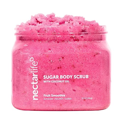 Vista 15 de Exfoliante corporal de azúcar, exfoliante corporal con manteca de karité hidratante y aceite de coco, sin parabenos, sin SLS, cuidado de la piel sin