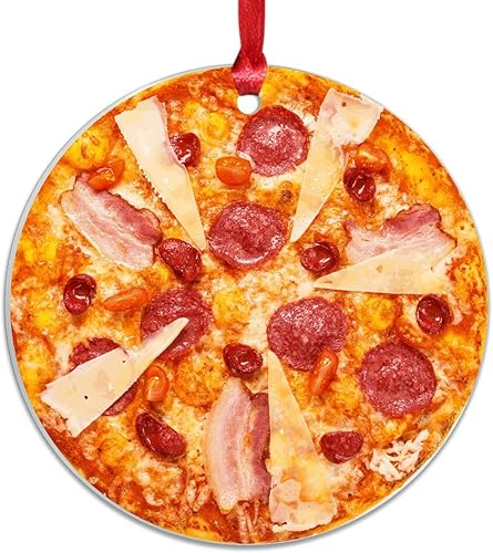 Miniatura 56 de Adorno de Navidad mexicano de tortilla de maíz acrílico adornos para decoraciones de Navidad, divertidos y deliciosos adornos de decoración de árbol