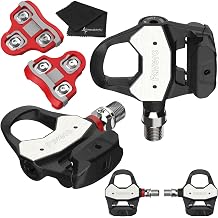 Favero Assioma PRO RL-1 Single Side Look Keo Compatible Power Meter Set, Easy-to-Transfer, Cycling Dynamics w/Red Cleats 6 Degree Float & Wearable4U Towel Bundle