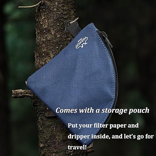 Miniatura 6 de MERMOO YILAN Gotero de café para verter sobre 1 a 2 tazas, cafetera plegable de acero inoxidable plegable, viene con bolsa de almacenamiento para