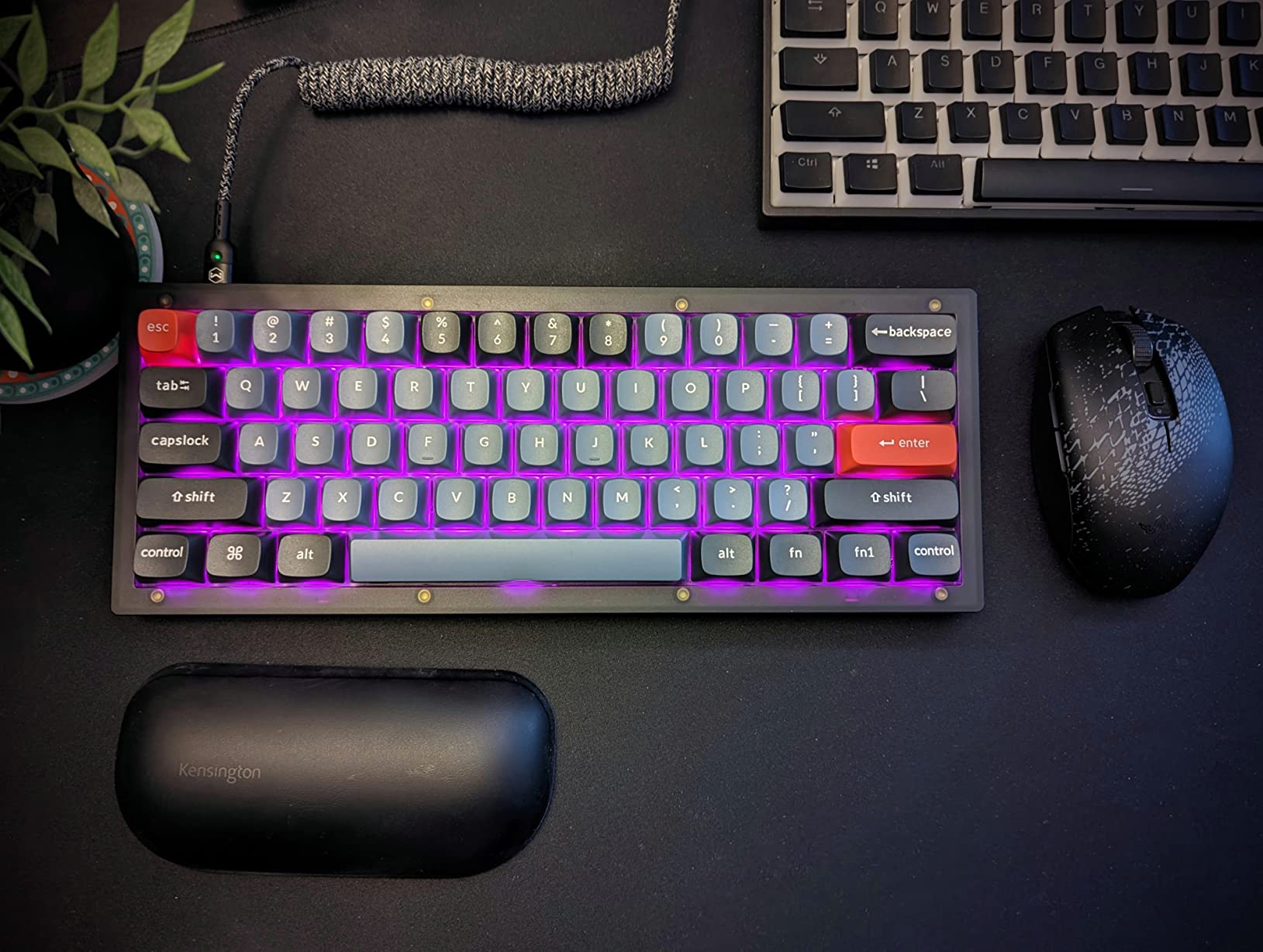 Keychron V4 Wired Custom Mechanical Keyboard, 60% Layout QMK/VIA ...