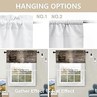 Vista 273 de Cenefas de cocina modernas con patrón de cobre marrón dorado para ventanas, cenefas opacas abstractas de marcas de arañazos y cortinas opacas