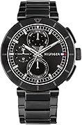 トミーヒルフィガー 腕時計 LORENZO ブラック文字盤 ステンレススチール クオーツ 1792119 [並行輸入品]