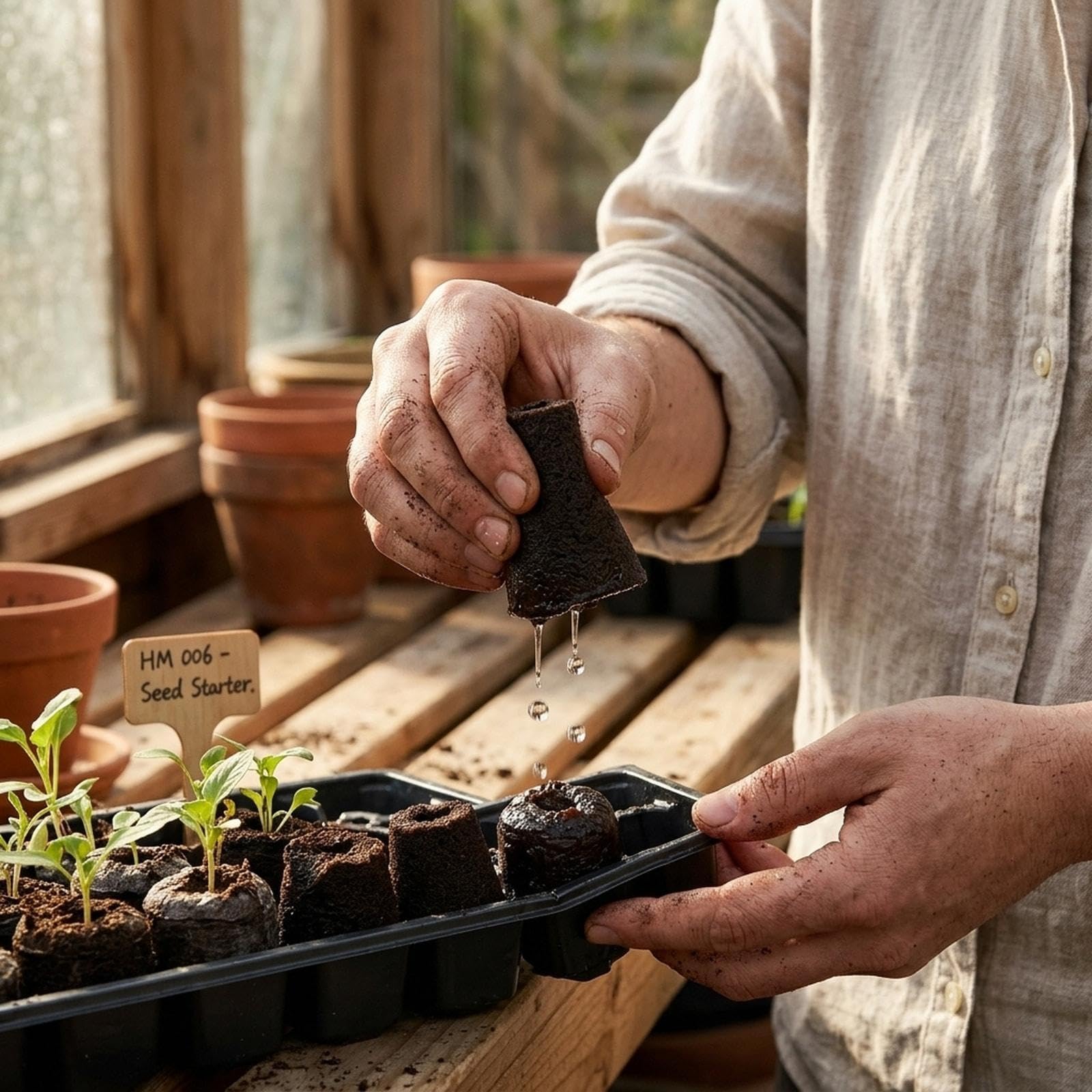 10 Esponjas de Cultivo Hidropónico, Esponjas de Inicio de Siembra Hidropónica para Plantas de Jardín, Esponjas Cultivadas para Crecimiento de Lechugas, Flores, Varios Tipos de Brotes