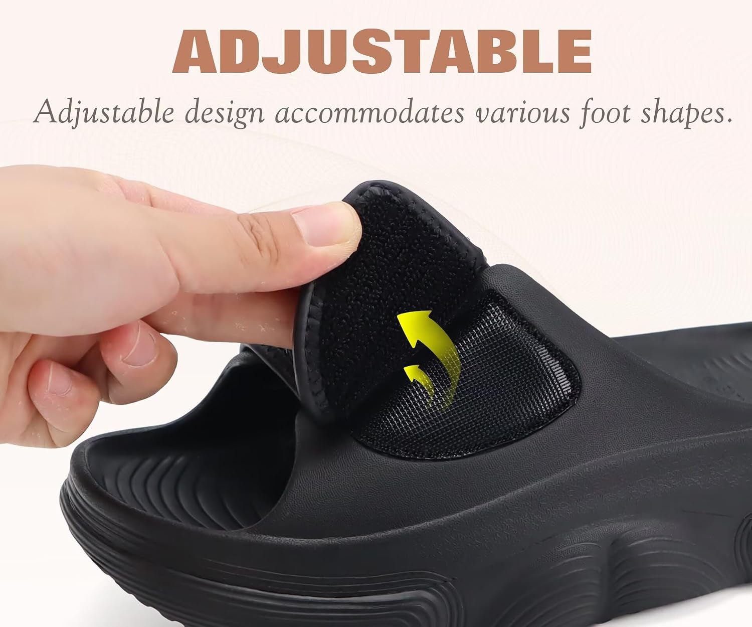 COFACE Womens Recovery Sandals With Arch Support Orthopedic Slides Size 6-12