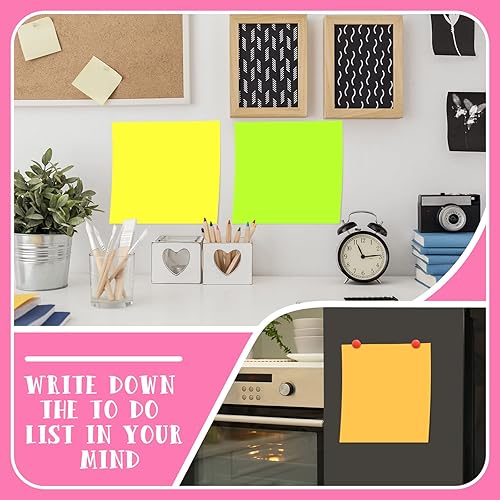 Miniatura 4 de Harloon Notas adhesivas grandes de 11 x 11 pulgadas, notas adhesivas jumbo para oficina, hogar, reuniones, 40 hojasbloc de notas (colores