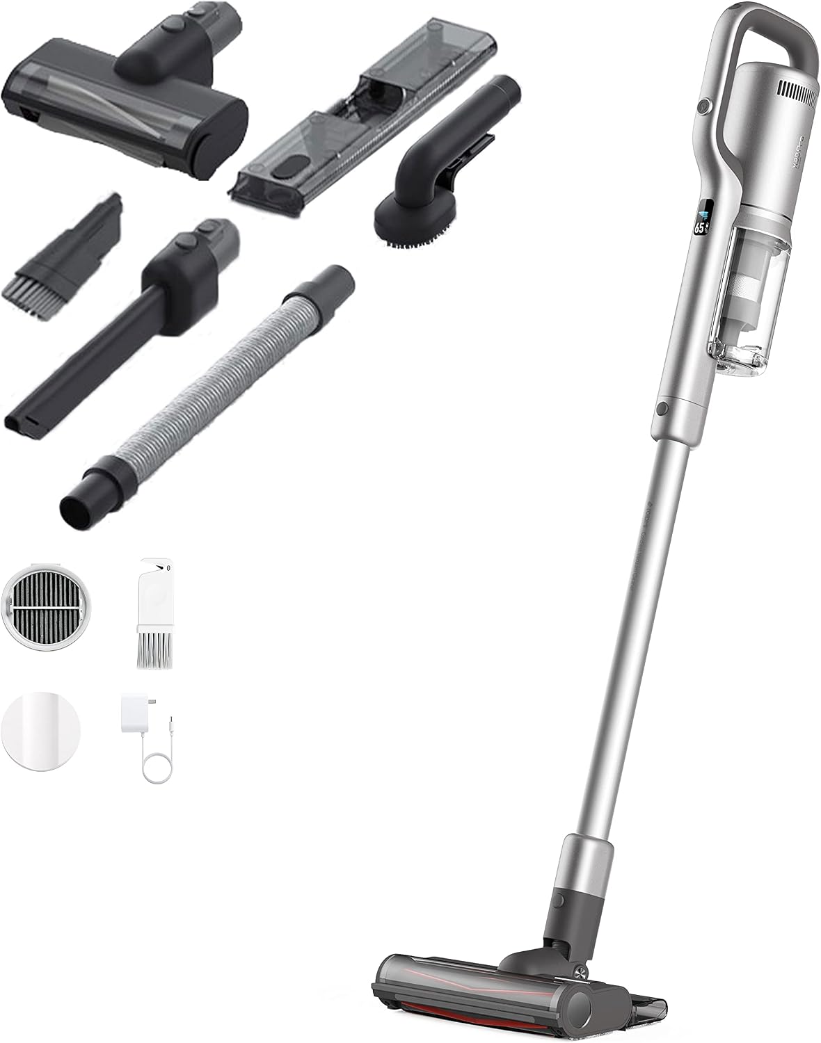 ROIDMI X30 Pro - Aspirapolvere senza fili con funzione di pulizia, 435 W,  0,55 litri, colore: Bianco : Amazon.it: Casa e cucina