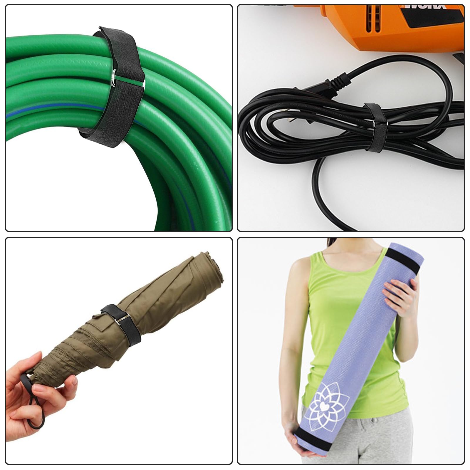 Bande De 10 M Avec 50 Boucles En Métal, Bandes De 2.5 Cm D'épaisseur