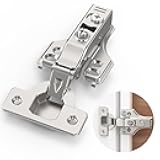 COSYCOVE 2 Pairs 4 Packs Full Overlay Soft Close Cabinet Hinges,3/4 inch Face Frame Soft Close Hinges with Hydraulic Damper,Concealed 3D Adjustable for Frame&Frameless Cabinets