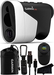 Garmin Approach Z82 Golf GPS 450 Yard Laser Range Finder with Signature Series Microfiber Cloth