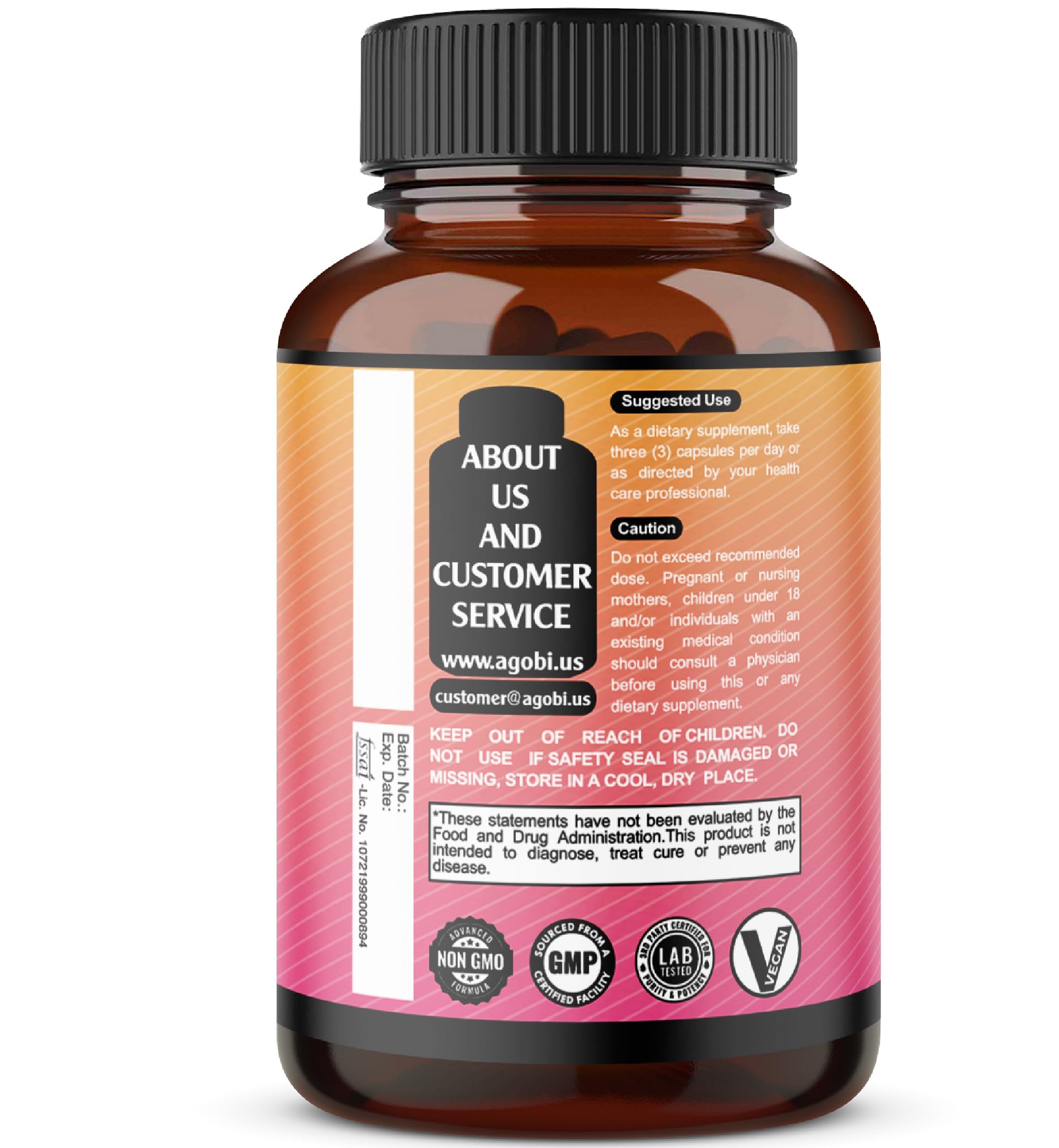 Ceylon Cinnamon Capsules - Combined with Ginger Root and Turmeric Curcumin Supplement - 120 Vegan Capsules — Amazon image 8