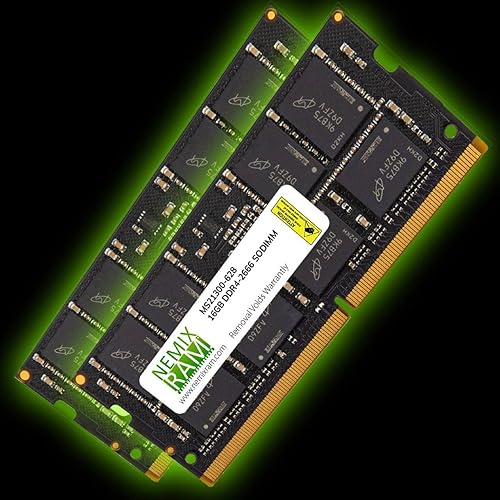 Miniatura 7 de NEMIX RAM - Memoria para portátil DDR4-2666MHz PC4-21300 1.2V SODIMM de 32GB (2x16GB)