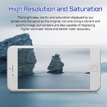 for iPhone 8 Plus Screen Replacement White 5.5 LCD Repair Tool Kit | Display Digitizer 3D Touch Full Assembly Waterproof Magnetic Screws Pad Fix Front Glass for 8plus A1864 A1897 A1898