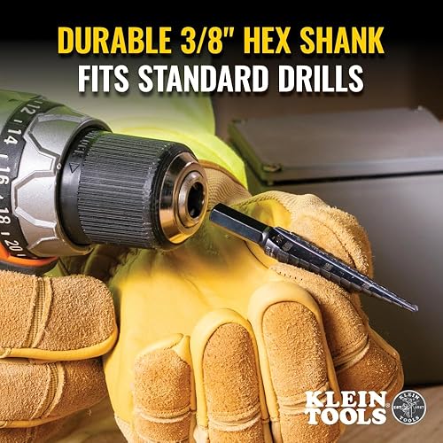 Vista 43 de Klein Tools broca escalonada con ondulado doble