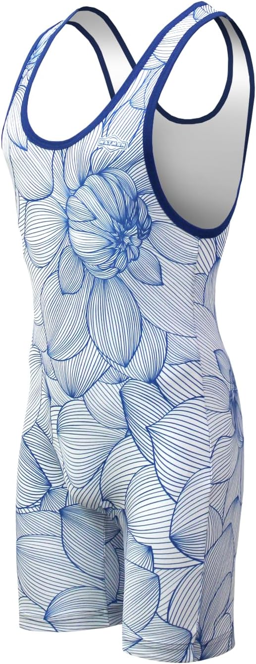 Matman USA The Blossoms Men's & Boy's Wrestling - Weightlifting - Exercise Singlet - Made in the U.S.A.