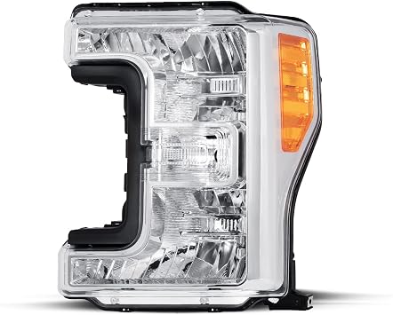 SOCKIR Headlight Assembly Compatible with 17-19 Ford F250 F350 | DIY-friendly replacement, weather-sealed housing and plug-and-play sockets; OEM, w/o Bulbs, Left Driver Side