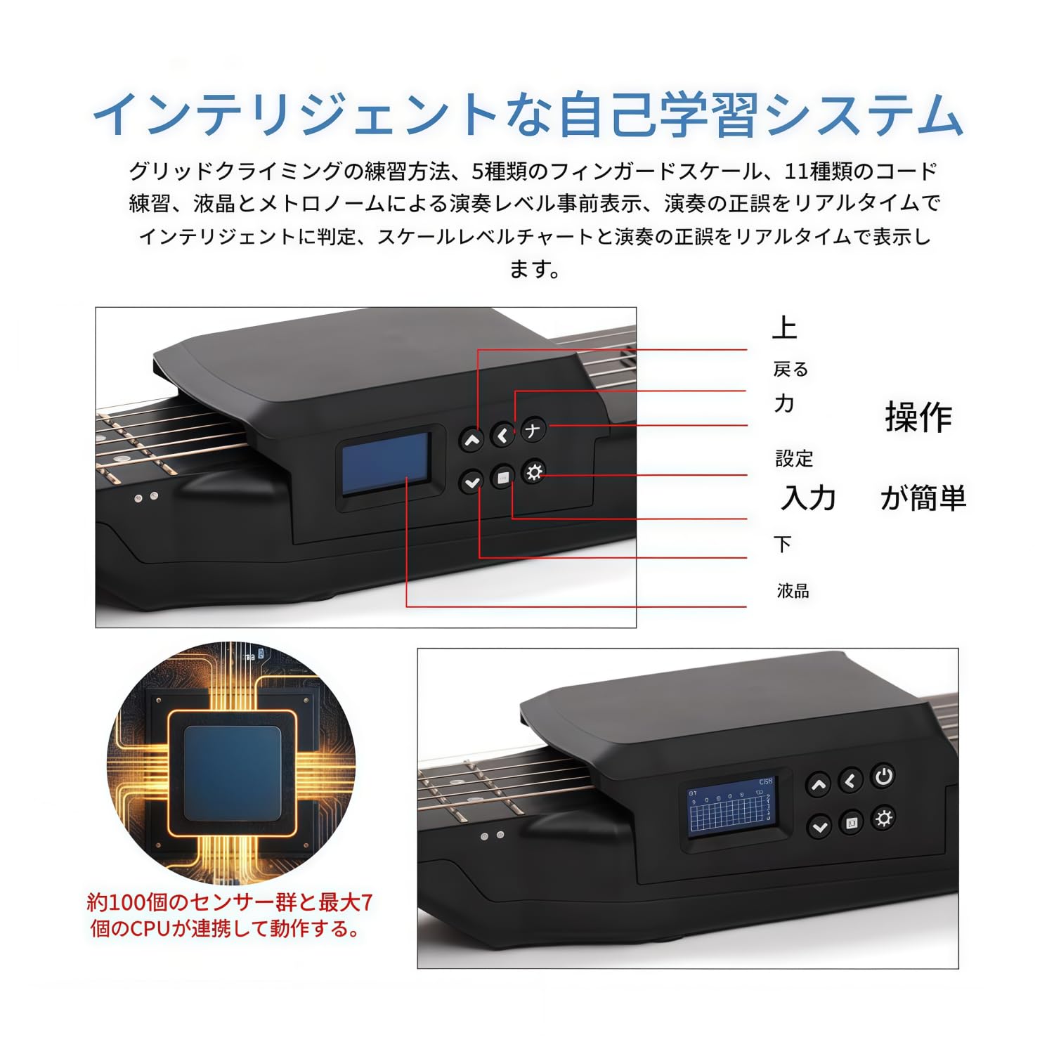 Amazon | Dudassスマートエレキギター：サイレント練習、デジタル