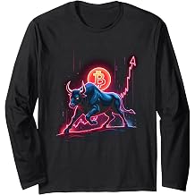 Bitcoin Crypto Currency Bull BTC Block Chain Long Sleeve T-Shirt