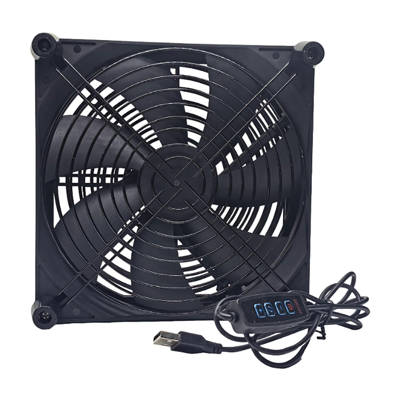 Ljmyy 180X180X55MM USB 5V Cooling Fan Portable Cooling Fan with Switcher for HDTV Receiver Router DVR Computer Cabinet Accesso