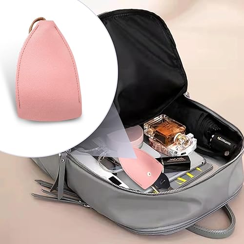 Miniatura 5 de awlbed 2 bolsas creativas de poliuretano para llaves de automóvil, funda de almacenamiento de gran capacidad con gancho, universal para la mayoría