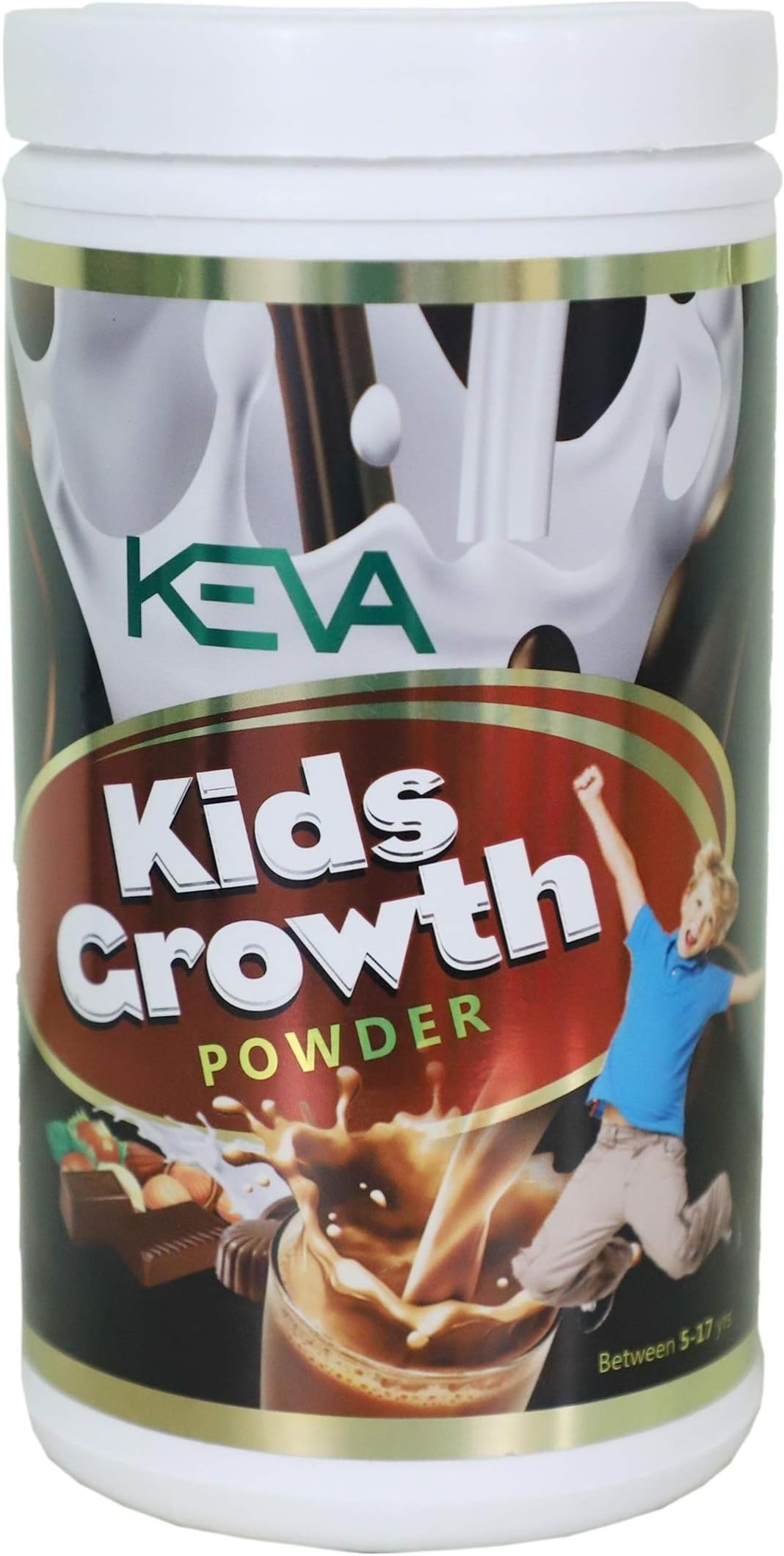 Keva Kids Growth Powder - Fortified with Optimum Vitamins & Minerals for Children, Chocolate Flavoured (500 g)