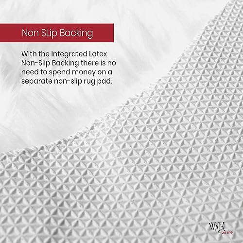 Miniatura 28 de Alfombra de piel sintética suave y sedosa, 2 x 6 pies, color negro, esponjosa, para sala de estar, dormitorio, habitación de los niños o guardería