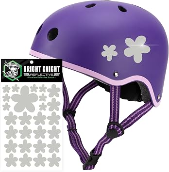 Bright Knight Decals Flower Car Decals for Women, Metallic Vinyl Car Stickers and Decals for Vehicles, Safe and Easy to Apply and Remove, Made in USA Chrome Silver, Not Reflective