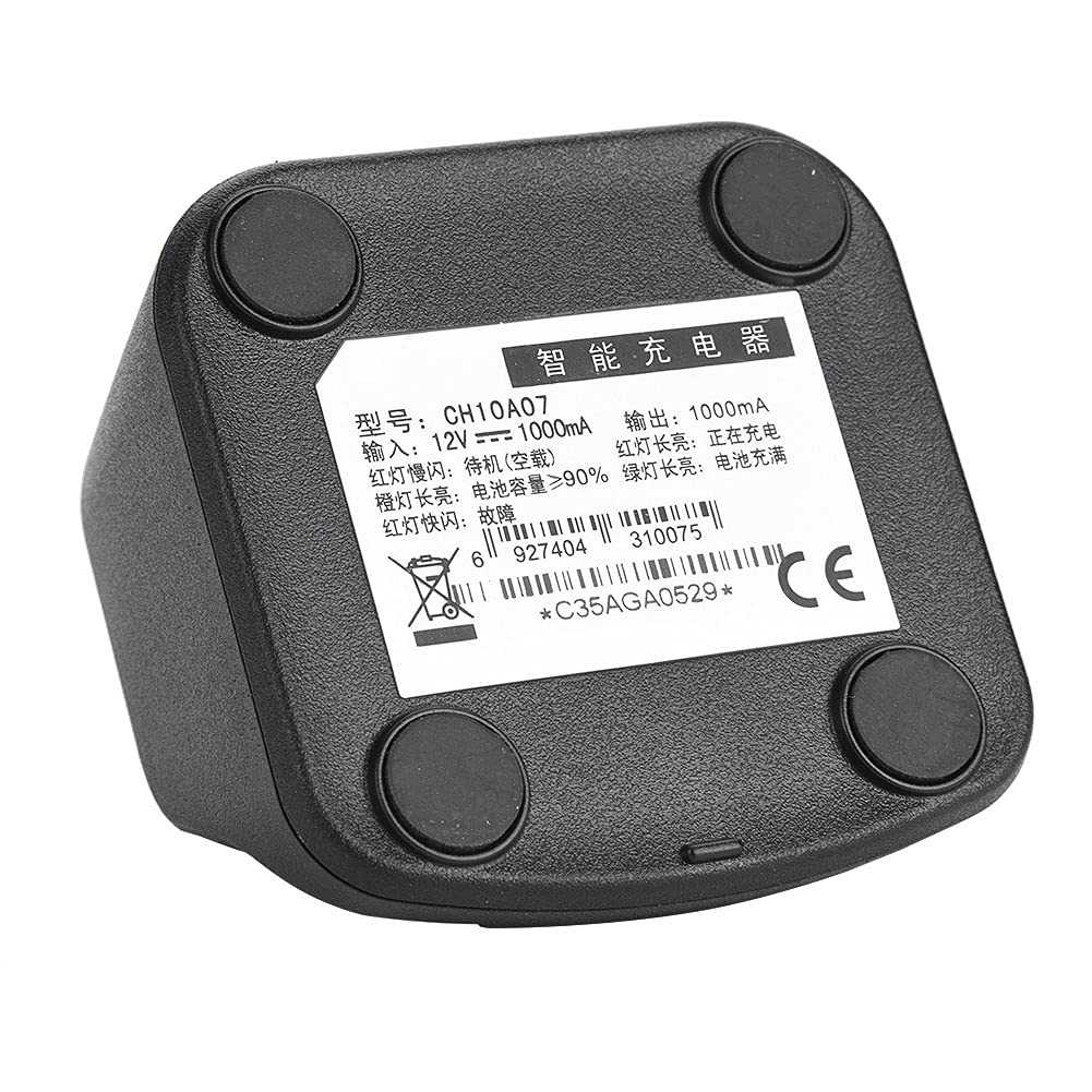Hytera Caricabatterie Radio Batteria Base Dock di Ricarica per Walkie Talkie HYT 12V DC 1A 850mAh